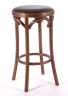 Табурет барный 650 Венский мягкий (средний тон, экокожа коричневая)