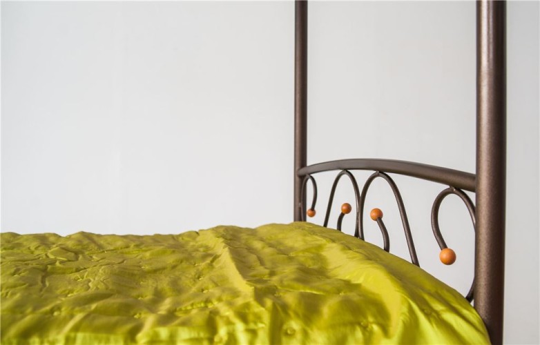 Двухъярусная кровать Валерия-DD (90х200/Коричневый бархат)