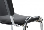 Стул офисный Изо черный (искусственная кожа/хром) WIN