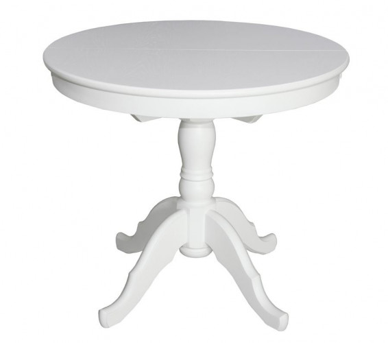 Стол Круглый d91(Белый/массив березы, МДФ, ШПОН) RB