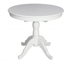 Стол Круглый d91(Белый/массив березы, МДФ, ШПОН) RB