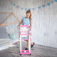 Детская напольная вешалка Кроха. Розовая.