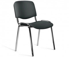 Стул офисный ИЗО (iso) хром ткань черная