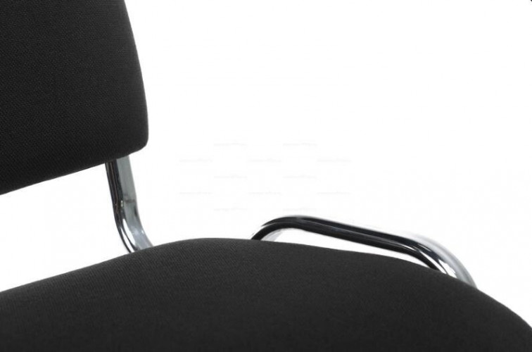 Стул офисный ИЗО (iso) хром ткань черная