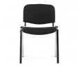 Стул офисный ИЗО (iso) хром ткань черная