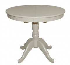 Стол Круглый d91(Слоновая кость/массив березы, МДФ, ШПОН) RB