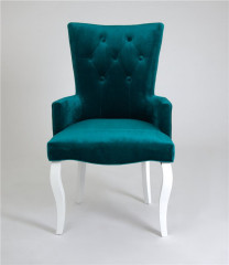 Кресло Виктория (эмаль белая / 23 - изумрудный)