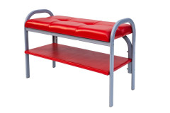 Скамейка с полкой для обуви Практик-7 (Порту-7/Красный)