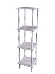 Этажерка 4 полки  (Белый)