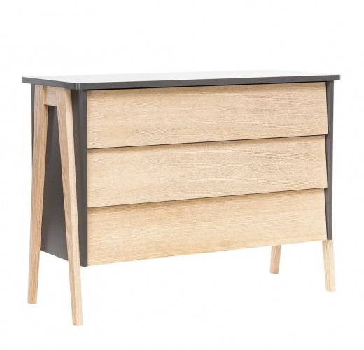 Комод "Сканди" 3 ящ. (Дуб / серый ясень)