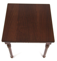 Стол журнальный "Мили" (темный орех/патина темная / 53х53хН55)