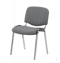 Стул офисный ИЗО (iso) хром ткань серая C38 WIN