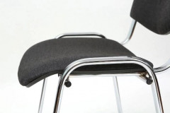 Стул офисный ИЗО (iso) хром ткань серая C38 WIN