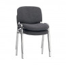 Стул офисный ИЗО (iso) хром ткань серая C38 WIN