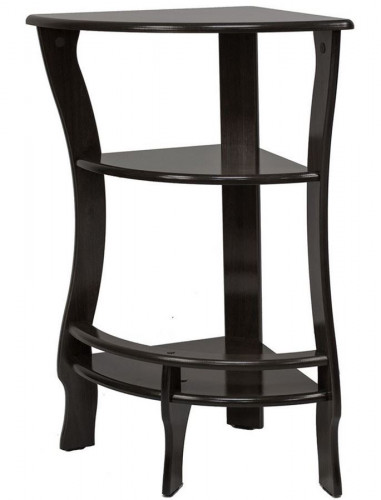 Этажерка угловая "Грейс" (венге ) Вис