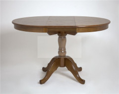 Стол Круглый d91(Орех тёмный/массив березы, МДФ, ШПОН) RB