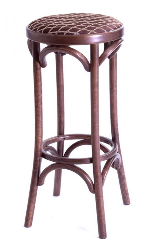 Табурет барный 750 Венский мягкий (темный тон, ткань 3 brown)