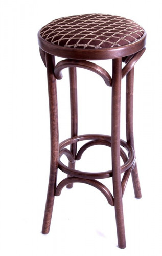 Табурет барный 750 Венский мягкий (темный тон, ткань 3 brown)