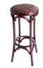 Табурет барный 750 Венский мягкий (темный тон, ткань 3 brown)