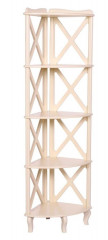 Этажерка-стеллаж угловая "Джульетта"-4 (дуб шампань) Вис