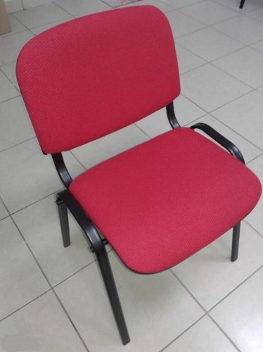 Стул для посетителей ИЗО черный каркас ткань красный WIN