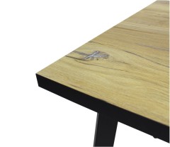 Cтол ОКЛЕНД 68х110 нокс дуб/муар.черн ВС/529