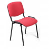 Стул для посетителей ИЗО черный каркас ткань красный