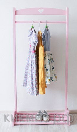 Детская напольная вешалка-стойка Мальвина, белая