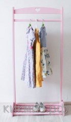 Детская напольная вешалка-стойка Мальвина, белая