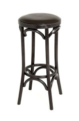 Табурет барный 750 Венский мягкий (венге, экокожа коричневая)