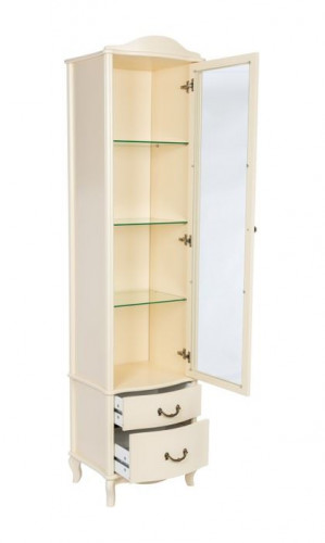 Шкаф- витрина "Джульетта" (Дуб шампань) Ls