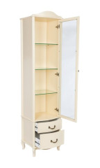 Шкаф- витрина "Джульетта" (Дуб шампань) Ls