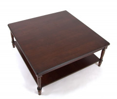 Стол журнальный "Луиджи-16" (темный орех/патина темная / 110х110хН45)