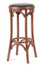 Табурет барный 750 Венский мягкий (средний тон, экокожа коричневая)