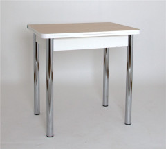 Стол обеденный ЛС-831  (ЛДСП/Дуб беленый/ ноги Хром)