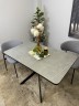 Стол кухонный раздвижной Kenner BK900, черный/керамика NEW armani grey
