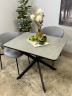 Стол кухонный раздвижной Kenner BK900, черный/керамика NEW armani grey