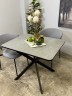 Стол кухонный раздвижной Kenner BK900, черный/керамика NEW armani grey