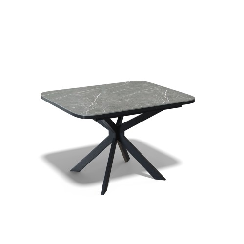Стол кухонный раздвижной Kenner BK900, черный/керамика NEW armani grey