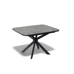Стол кухонный раздвижной Kenner BK900, черный/керамика NEW armani grey