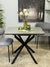 Стол кухонный раздвижной Kenner BK900, черный/керамика NEW armani grey