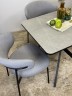 Стол кухонный раздвижной Kenner BK900, черный/керамика NEW armani grey