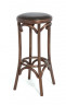 Табурет барный 750 Венский мягкий (темный тон, экокожа коричневая)