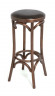 Табурет барный 750 Венский мягкий (темный тон, экокожа коричневая)