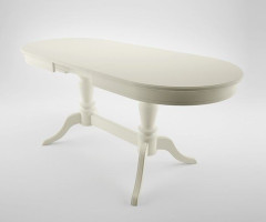 Стол "Орфей-2" (Эмаль 11/Слоновая кость/шпон бук)