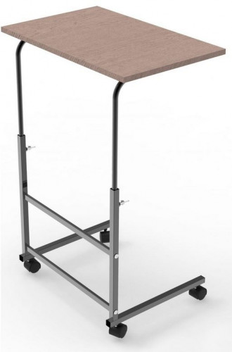 Подкатной стол СЛКС-4 (каркас черный/ясень шимо темный)