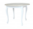 Стол обеденный "1000-D"(круглый/ матовый + патина золото) Белый RB