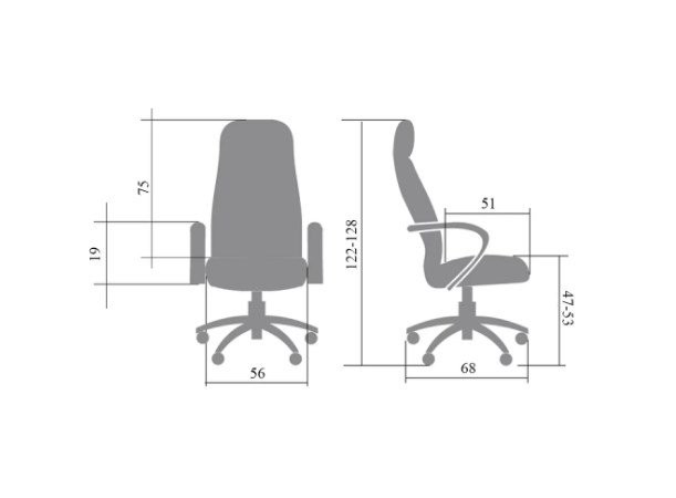 Кресло руководителя Аллегро пластик экокожа крем ИМ