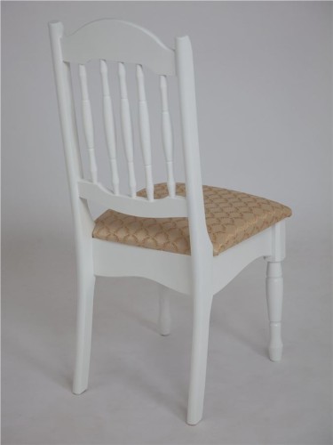 Стул Арфа (массив березы/ткань) Белый