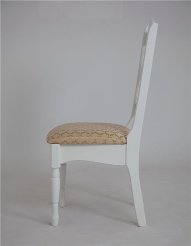 Стул Арфа (массив березы/ткань) Белый